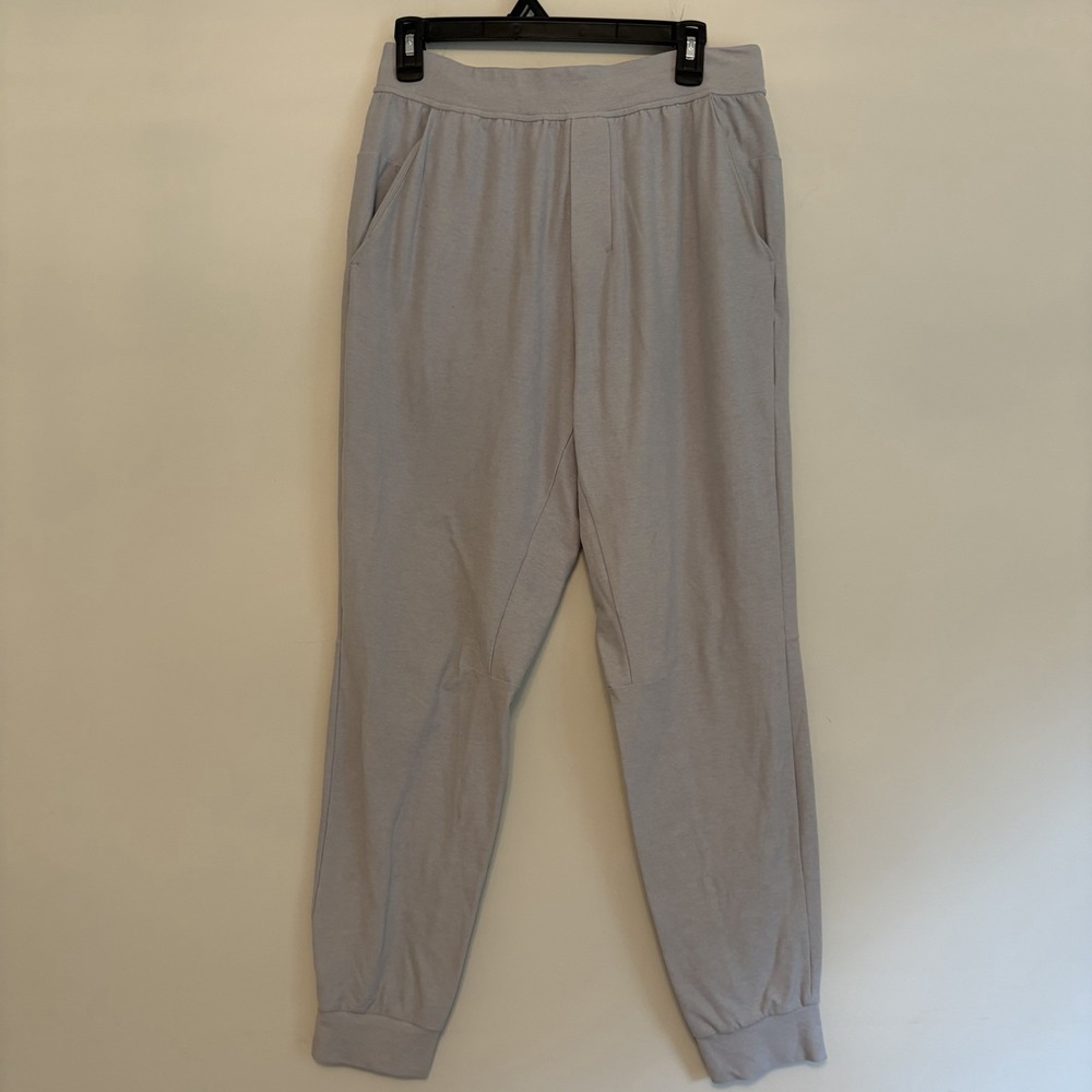Lululemon Medium Gray Joggers Pants Athleisure Tapered Athletic Fit Drawstring